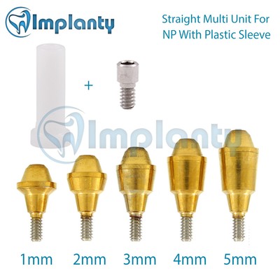 Straight Multi Unit NP Conical Connection Dental Im plant Plastic Set