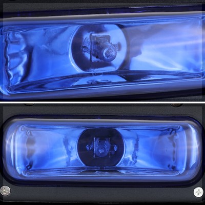 24Pcs LED Blue Universal 4X4 Off Road Top Roof Mounted Fog Light Lamp w/Switch