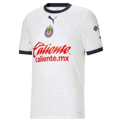 

Puma Chivas 2223 Away Реплика V-образным вырезом с коротким рукавом Футбольная майка мужская Размер, Белый, Puma Chivas 2223 Away Replica VNeck Short Sleeve Soccer Jersey