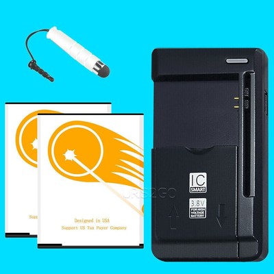 High Power 2x 4120mAh Battery Universal Charger for Microsoft Lumia 950 XL Phone