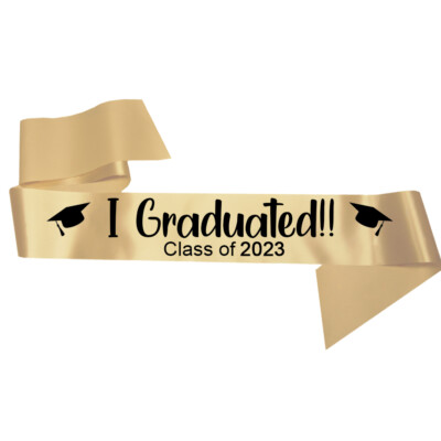I Graduated! Sash Class of 2024 Graduation Gift Present Uni Honour Bachelor 1st