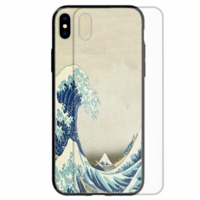 For OPPO Phone Series - Japan Theme Pattern Tempered Glass Back Phone Cover #1