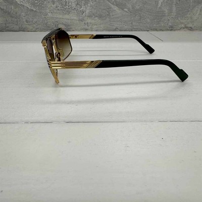 CAZAL SUNGLASSES CAZAL 9109 003 61 15 140 OLIVE GOLD MAT BROWN GRADIENT LENS 100% AUTH