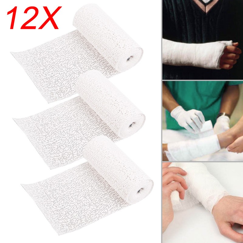 12 Gipsbinden 8 x 300 cm Gipsverband Gipsabdruck Babybauch Gipsmaske Gips