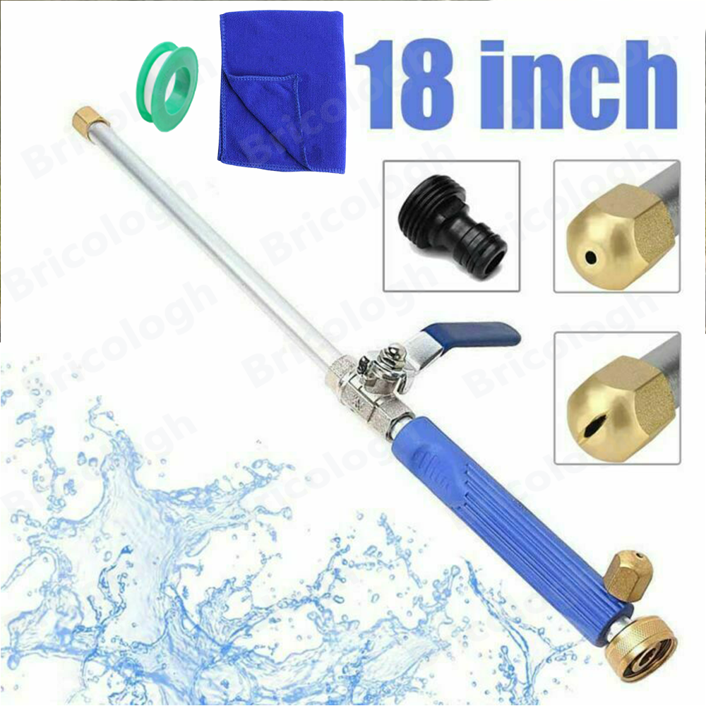 Hydro Jet High Pressure Power Washer Water Spray Gun Nozzle For Car Garden Hose