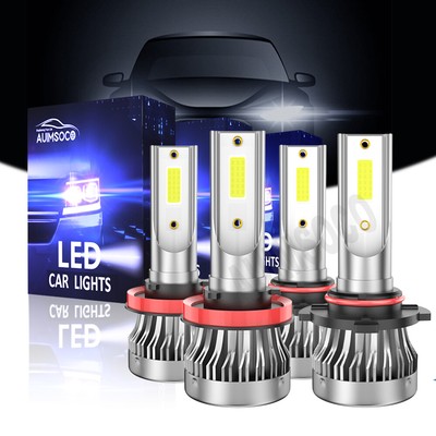 For Saab 9-7x 4.2i 5.3i Sport Utility 2006-2009 LED Headlight Hi Low Bulbs 6500K