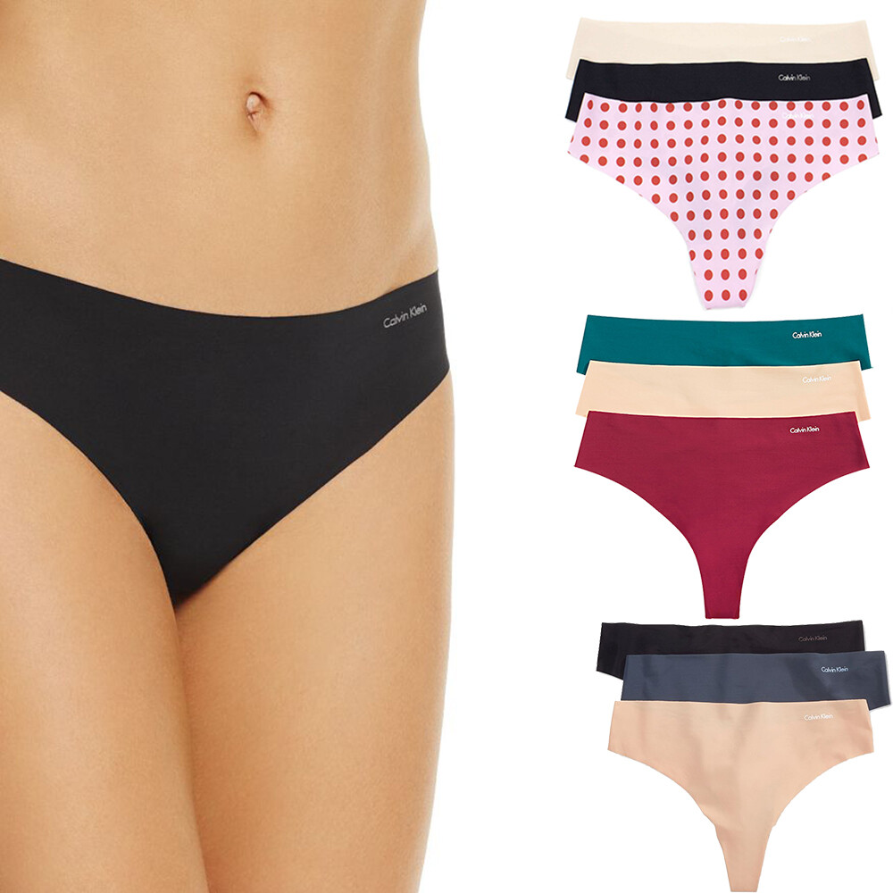 

Calvin Klein Invisibles Thong (3 шт.) Новое женское нижнее белье
