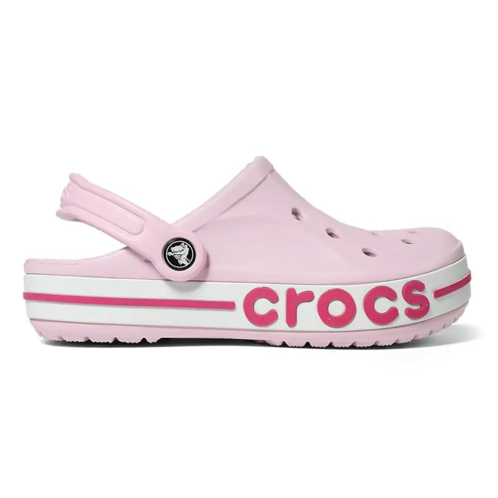 New CROCS Womens BAYABAND CLOG 205089-6TG PINK GREY CROCS