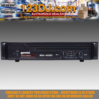 Gemini XGA4000 Professional Power Amplifier 4000W Rack PA Amp XGA4000