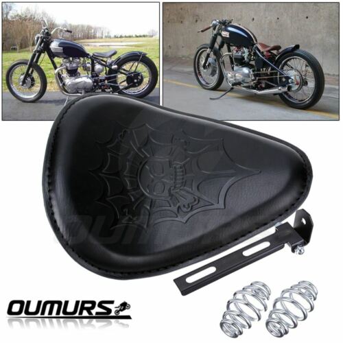 Style:Black Cobwet Solo Seat:Motorcycle Solo Seat Springs Bracket Base Kit For Harley Sportster XL883 XV1200