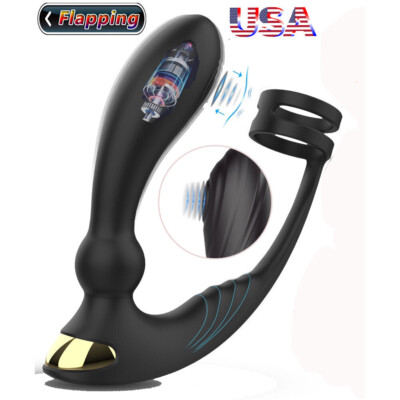 Powerful Prostate Massager Dual Motor Male Waterproof Vibrators USB Rechargeable