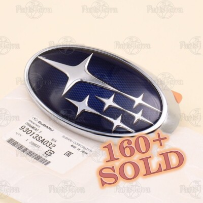 GENUINE SUBARU IMPREZA WRX STI FORESTER FRONT BUMPER GRILLE EMBLEM SIX STAR LOGO