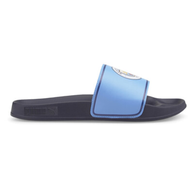 Puma Mcfc Leadcat 2.0 Slide  Mens Blue Casual Sandals 10684501