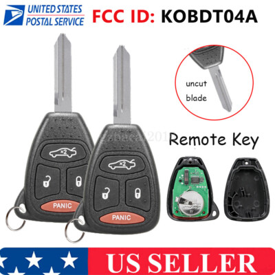 2 For 2005 2006 2007 Jeep Grand Cherokee Remote Car Keyless Entry Key Fob