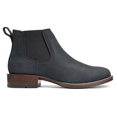 Мужские черные классические ботинки Ariat Booker Ultra Round Toe Western Round Toe Chelsea 1