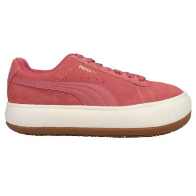 Женские розовые кроссовки Puma Suede Mayu с перфорированной платформой Повседневная обувь 380686-06