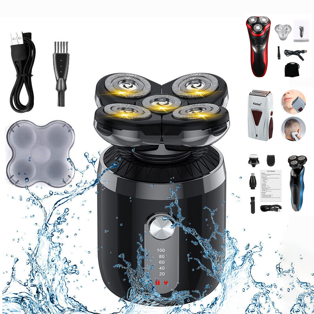 S Bald Head Razor Smooth Skull Cord Cordless Wet Dry