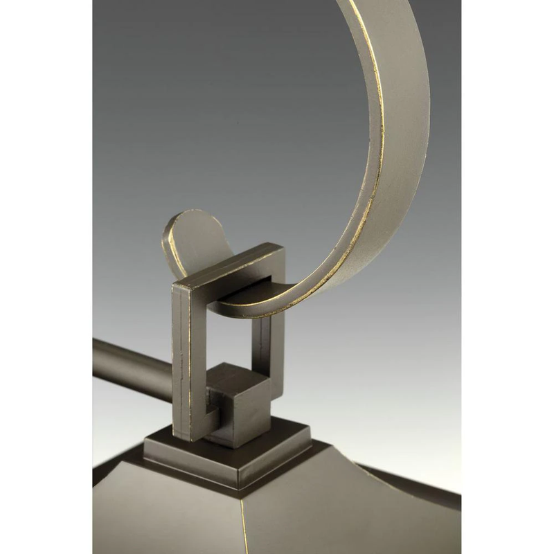 Large Wall Lantern Light Outdoor 2-Light Antique Bronze Clear Beveled Glass