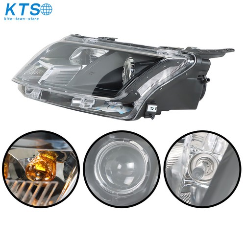 RH+LH For 2010 2011 2012 Ford Fusion Black Housing Halogen Headlights Assembly