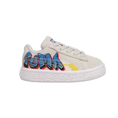 

Повседневная обувь Puma Suede Street Art Ac Infant Boys 4 M Sneakers 380891-02, Off white, Puma Suede Street Art Ac Infant