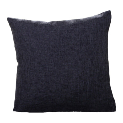 Solid Linen Cotton Cushion Cover Simple Sofa Home Square Pillow Case 4 Sizes