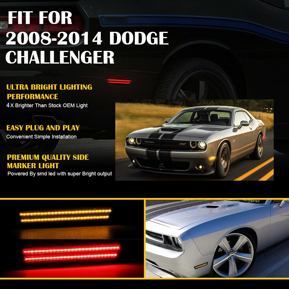 CHALLENGER LEDライト 2008-2014 Dodge Challenger OEM Replica Headlights Projector