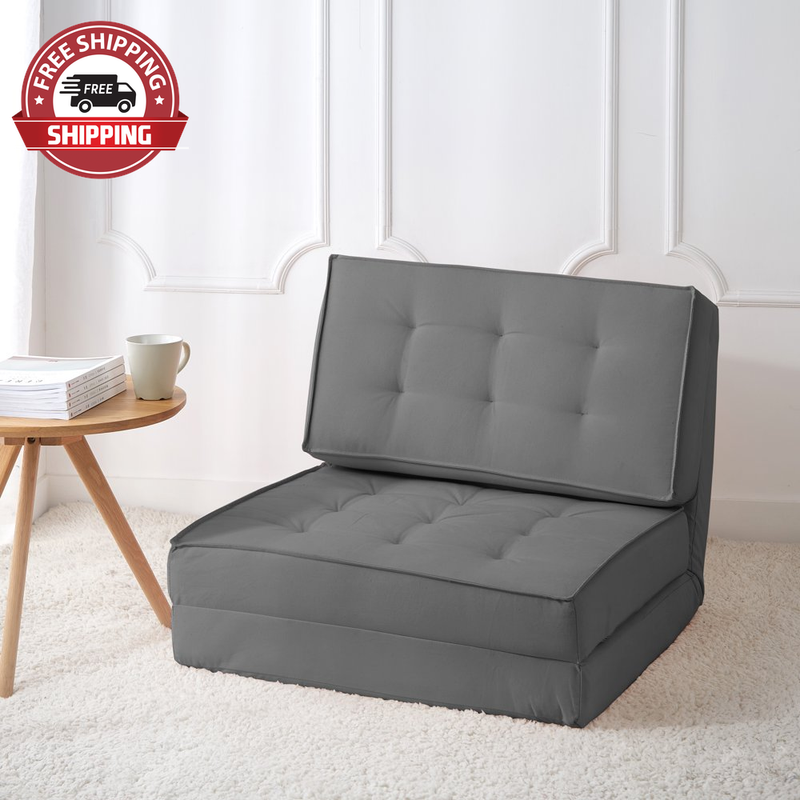 Your Zone Canvas Flip Chair, Charcoal