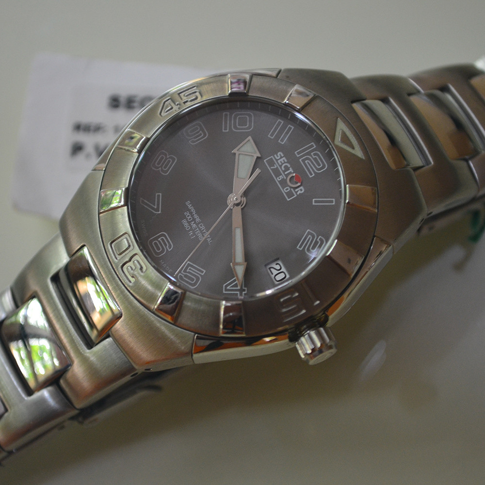 SECTOR SECTOR 750 VINTAGE DIVERS SAPPHIRE WOMEN'S WATCH GRAY BEST OFFER WATCHES