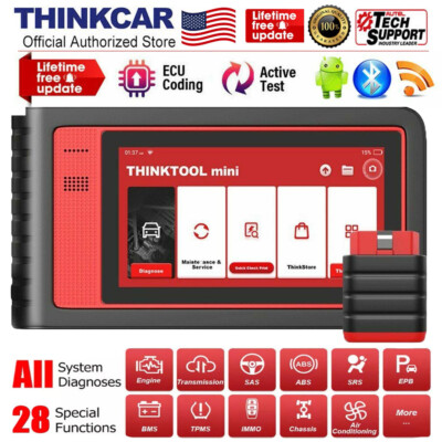 Thinktool Mini Full Systems Diagnostic Car OBD2 Scanner ABS Oil DPF TPMS IMMO