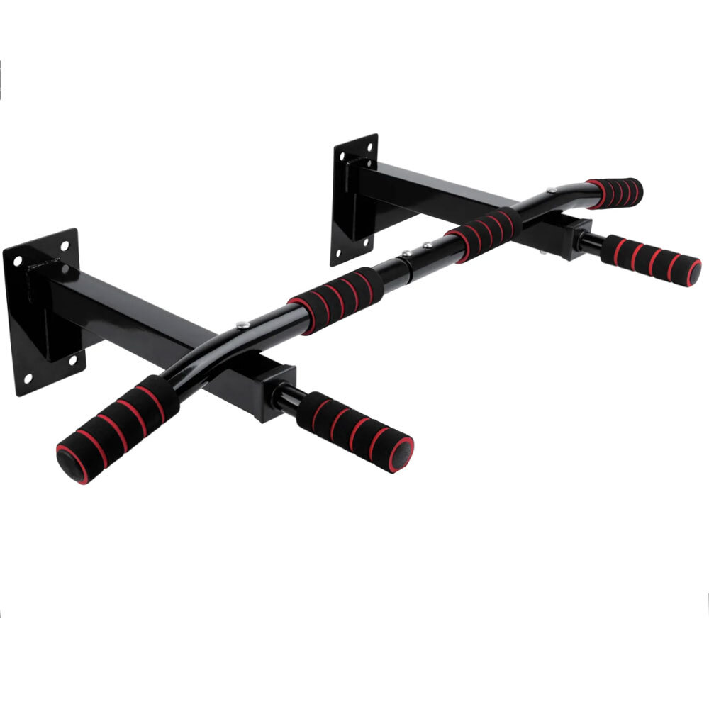 Pull Up Bar Wall Mounted Outdoor Chip Dip Station Grips Handles Home Gym Fitness - Picture 1 of 7