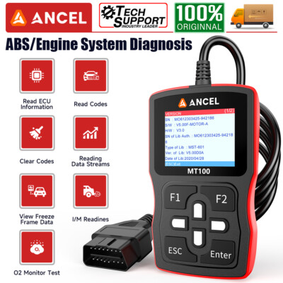 ANCEL MT100 OBD Scanner Motorcycles for HONDA/SUZUKI Diagnostic Tool Code Reader