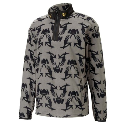 

Puma Gen.G Polar Fleece Mock Neck Long Sleeve HalfZip Pullover Mens Grey Casual, Puma Gen.G Polar Fleece Mock Neck Long Sleeve HalfZip Pullover