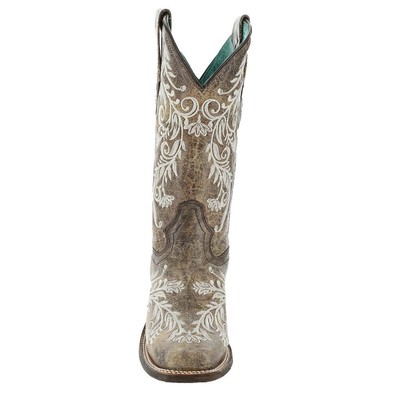Pre-owned Corral Boots Corral A4063 Women's Boot In Brown/white