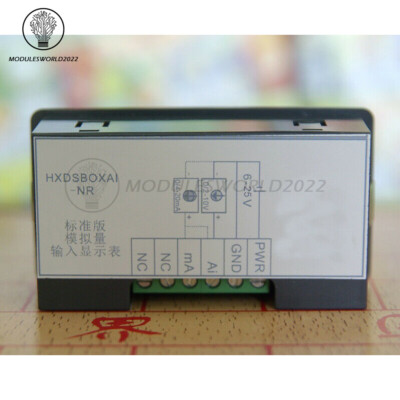 Universal Digital Display Meter 0-10V 0-20mA 2-10V 4-20mA Analog Input Meter US