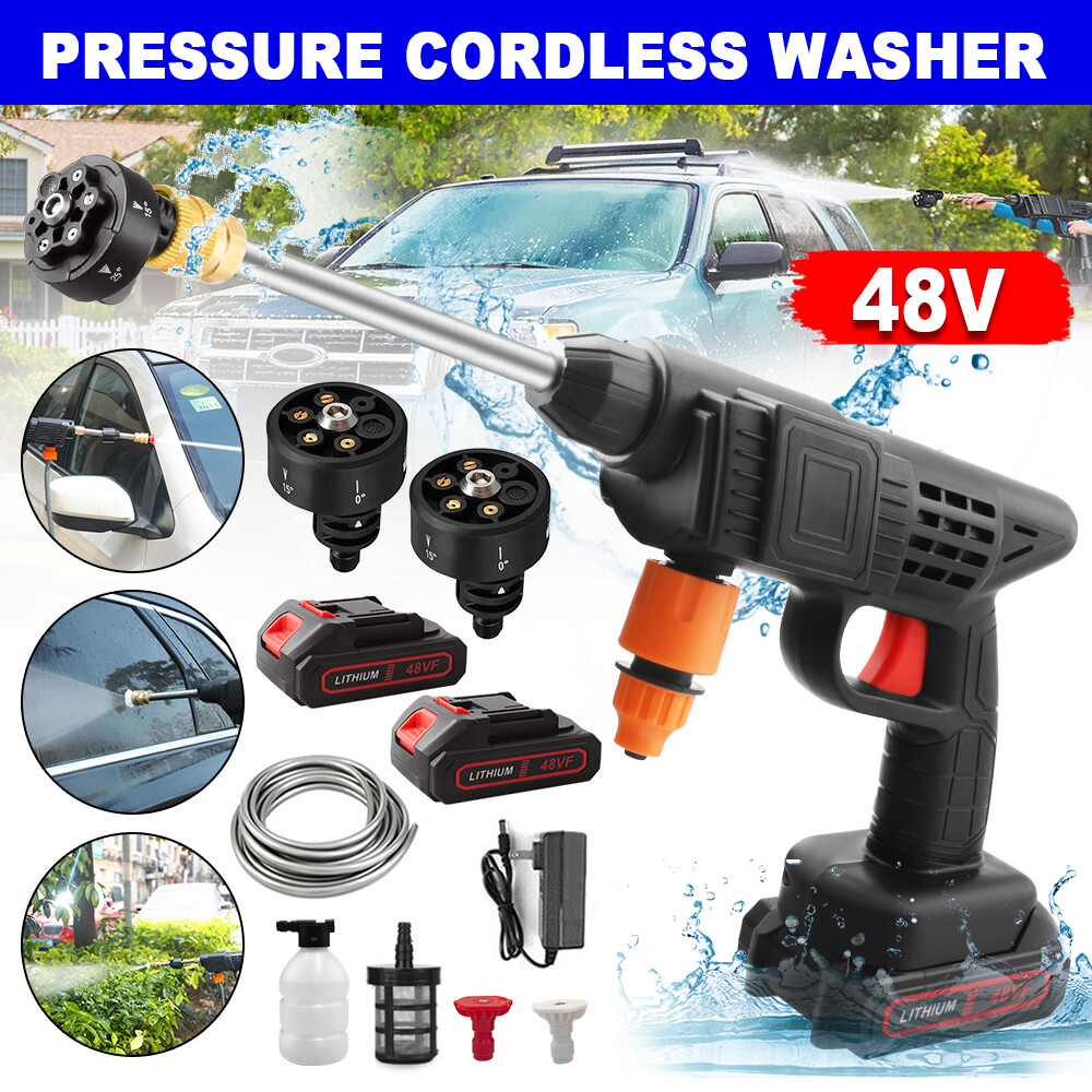 Portable Electric High Pressure Water Spray Car Gun Cordless Washer Cleaner Yard