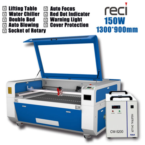 SFX 150W RECI Co2 Laser Cutting Machine 1390 Non-Metal Laser Cutter WaterChiller