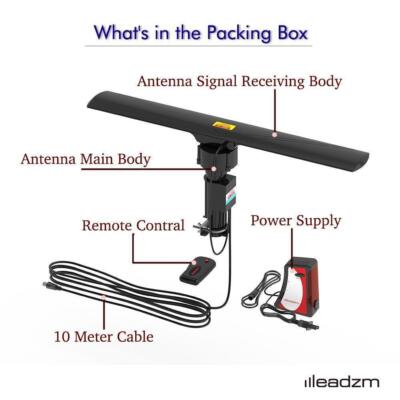 980 Mile HDTV 1080p Outdoor Amplified HD TV Antenna Digital Signal 360° Rotate