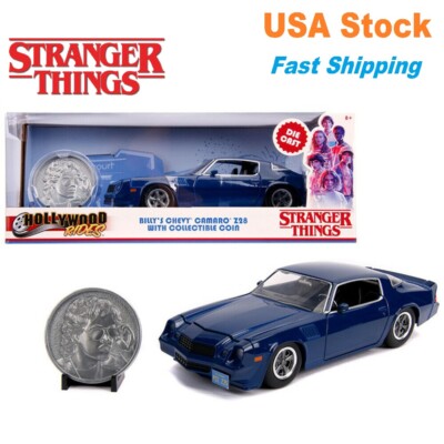 Stranger Things 1979 Billy's Chevy Camaro Z28 w Collectible Coin Jada 8'' 1:24