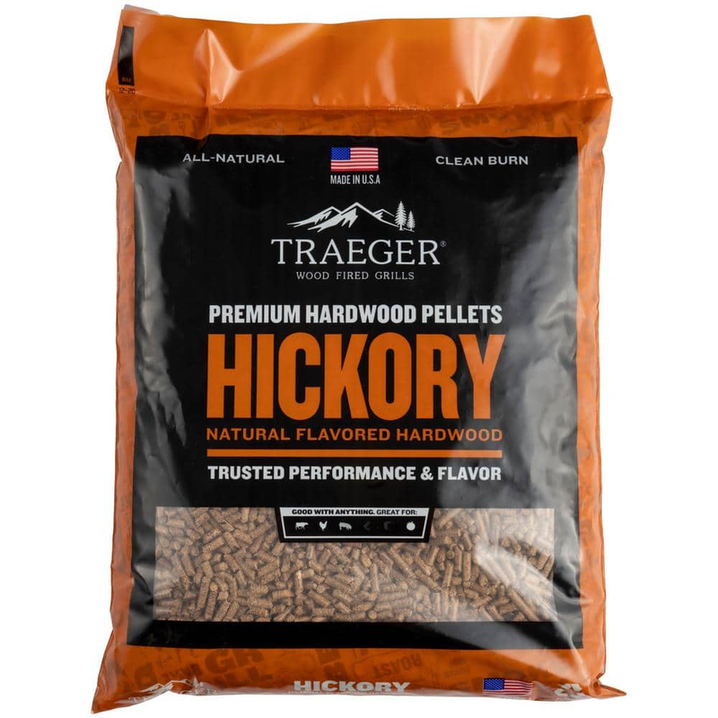 Traeger Hickory All-Natural Wood Grilling Pellets (20 Lb. Ba