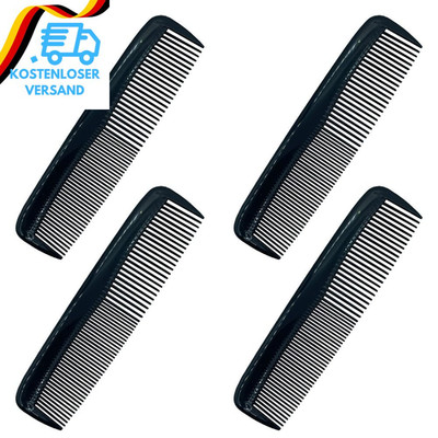 DAZISEN 4 Stück Haarkämme - Kunststoff Taschenkämme Feinkämme Haarschneidekämme 