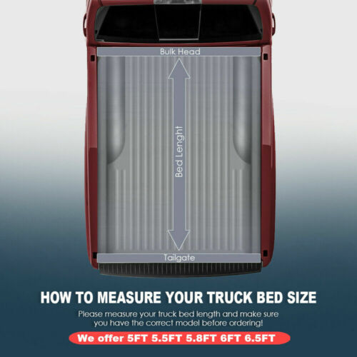 ::5.8Ft Tonneau Cover Truck Bed For 2014-19 Chevy Silverado GMC Sierra 1500 4-Fold