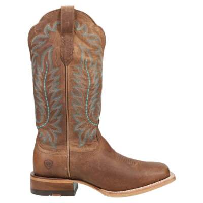 Женские коричневые повседневные ботинки Ariat Frontier Tilly Square Toe Cowboy 10042423