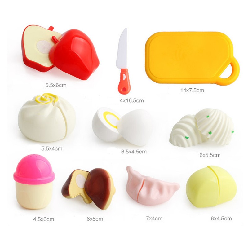 Cutting Fruit Vegetable Food Pretend Play Children Kid Educational Toy