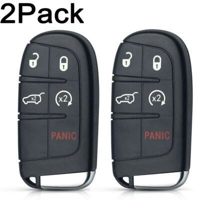 2X Key Fob Cover Shell Case For Dodge Charger Jeep Challenger Chrysler Remote US