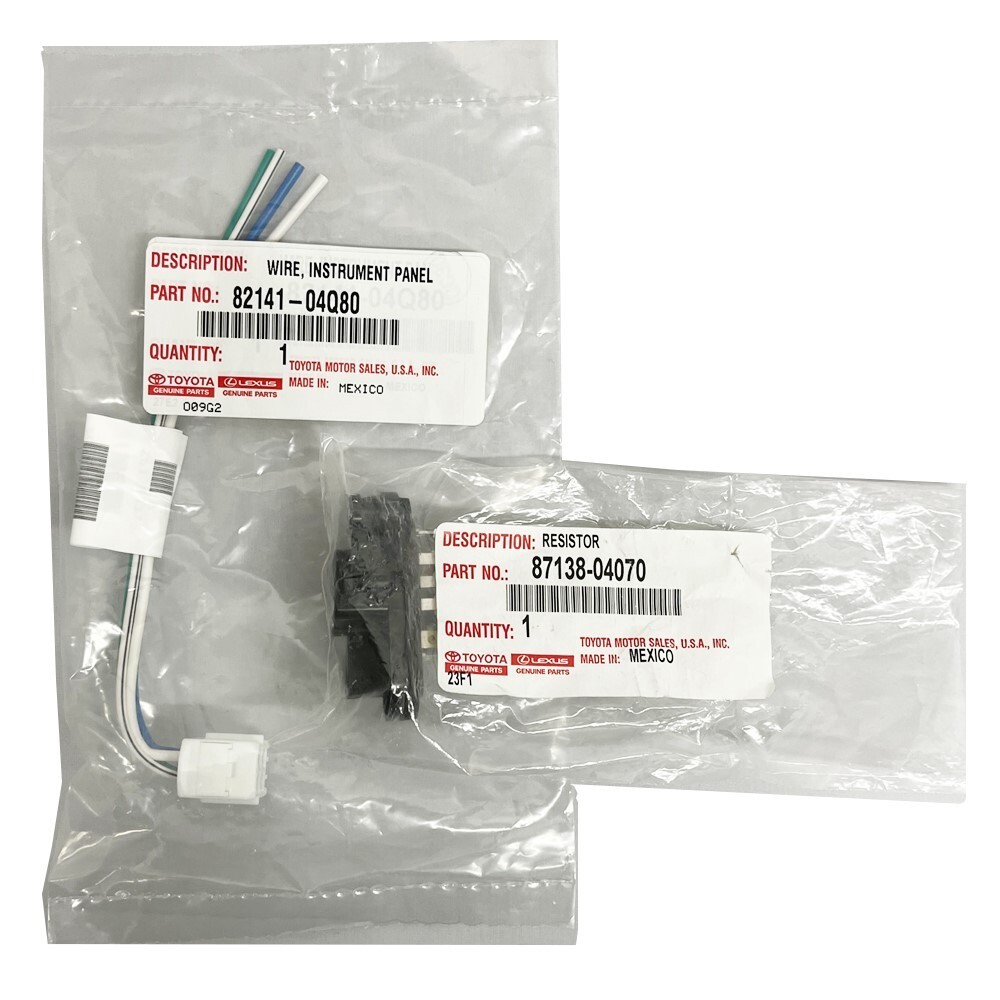 🔥Genuine OEM Toyota Tacoma 2018 2021 Blower Motor Resistor & Pigtail Connector