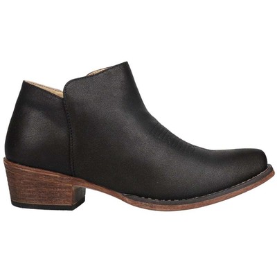 

Roper Sofia Snip Toe Cowboy Boots Womens Black Casual Boots 09-021-1567-2430, Черный, Roper Sofia Snip Toe Cowboy Booties