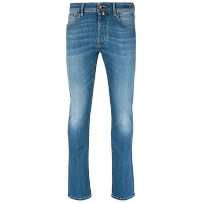 Pre-owned Jacob Cohen Elegant Slim Fit Light Blue Denim