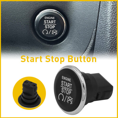 Replacement Ignition Start Stop Push Button for 2011-2012 Dodge Durango Black US