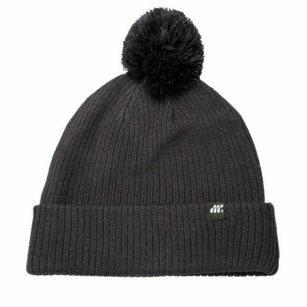 grey beanie hat with bobble