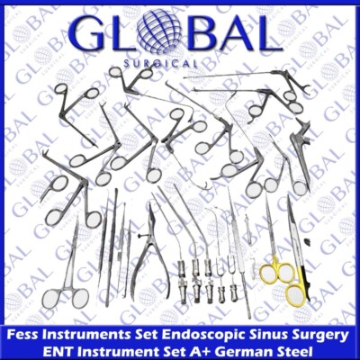 Fess Instruments Set Endoscopic Sinus Surgery Ent Instrument Set A+ German Steel